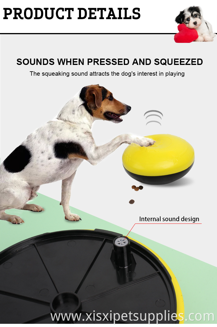 Factory Wholesale Multicolor Slow Feeder Pet Food Leakage Toy Squeak Interactive Dog Food Dispenser Toy
